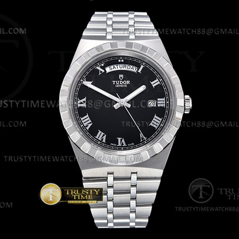 V7공장 튜더 로얄 28600 스틸 블랙다이얼 로만인덱스 브레이슬릿 Tudor Royal 28600 41mm SS_SS Blk_Rmn V7F A2836