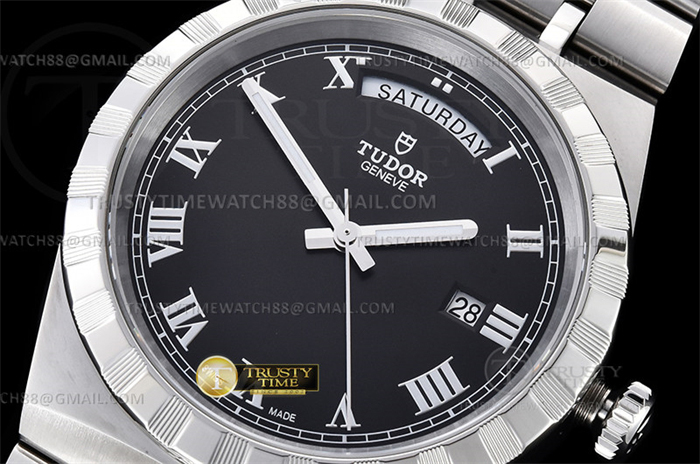 V7공장 튜더 로얄 28600 스틸 블랙다이얼 로만인덱스 브레이슬릿 Tudor Royal 28600 41mm SS_SS Blk_Rmn V7F A2836