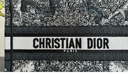 디올 북 토트백 어라운드 더 월드 블루 & 화이트