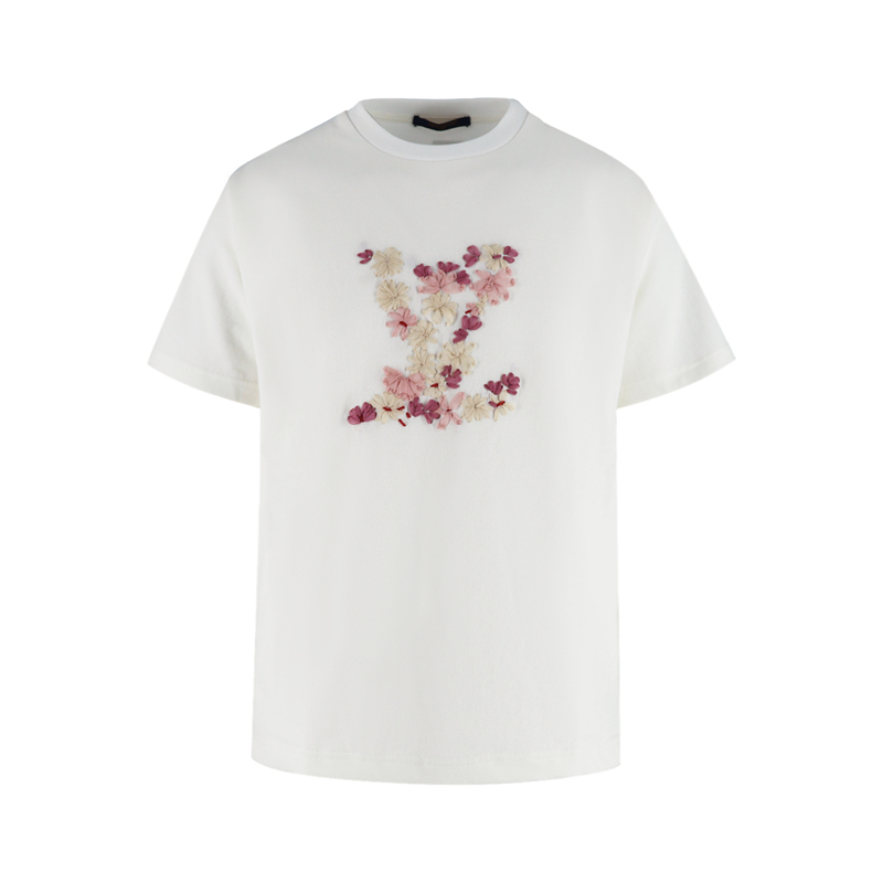 루이비통 x 니고 벚나무 LV 블라썸 엠브로이더드 티셔츠