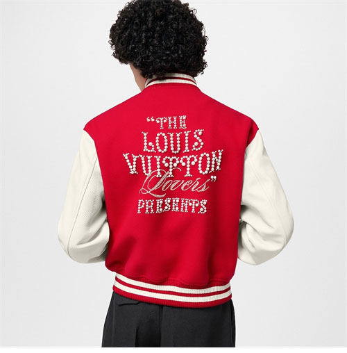 루이비통 x 퍼렐 믹스 레더 바시티 블루종 자켓