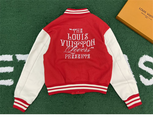 루이비통 x 퍼렐 믹스 레더 바시티 블루종 자켓