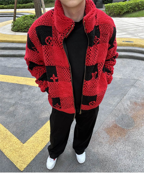 루이비통 24FW 다미에 플리스 블루종