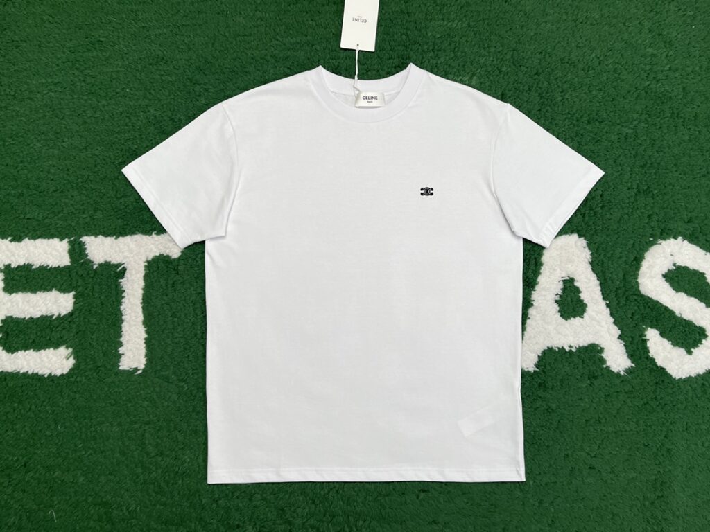 셀린느 트리오페 스몰 로고 루즈핏 반팔 티셔츠 “2COLOR”