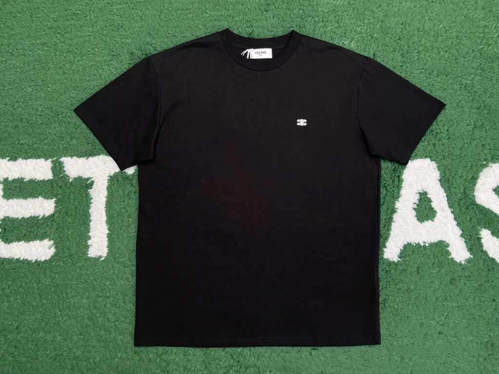 셀린느 트리오페 스몰 로고 루즈핏 반팔 티셔츠 “2COLOR”