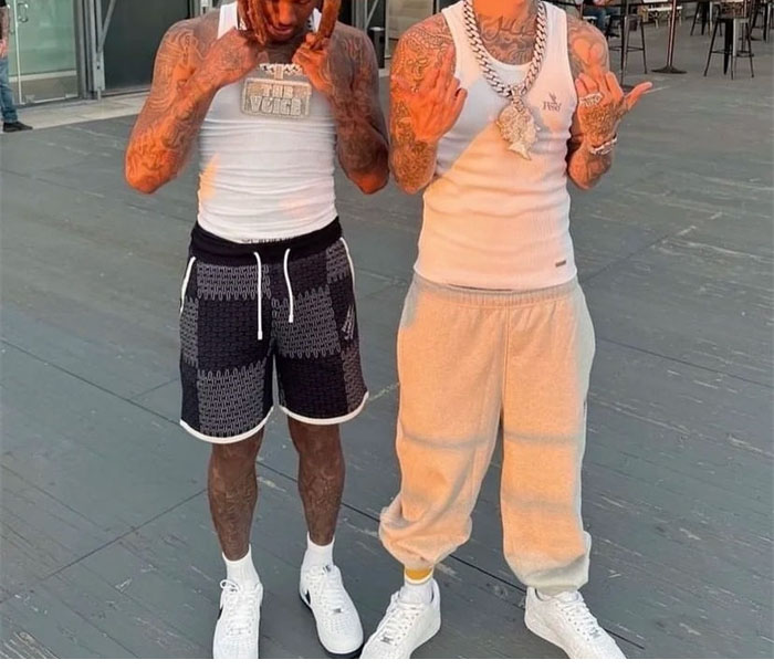 루이비통 MLVD 다미에 퀼티드 코튼 숏 팬츠