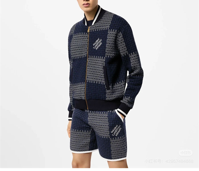 루이비통 MLVD 다미에 퀼티드 코튼 숏 팬츠