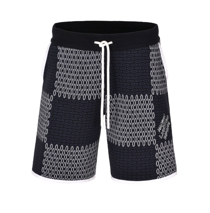 루이비통 MLVD 다미에 퀼티드 코튼 숏 팬츠