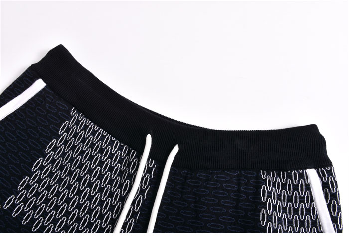 루이비통 MLVD 다미에 퀼티드 코튼 숏 팬츠