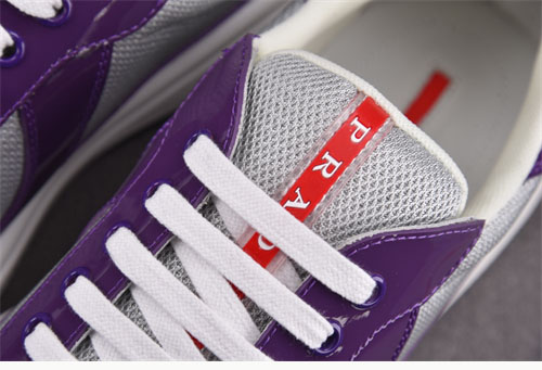 프라다 아메리카 컵 스니커즈 퍼플/실버