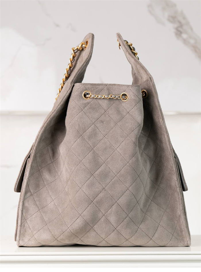 샤넬 25C 스웨이드 호보 버킷백 라지