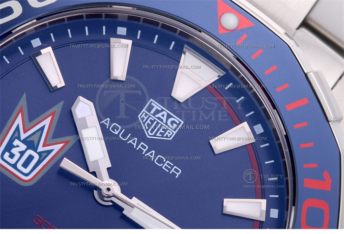 XT공장 아쿠아레이서 블루다이얼 쿼츠 Aquaracer 43mm Blk SS_SS Blue XTF S-Qtz