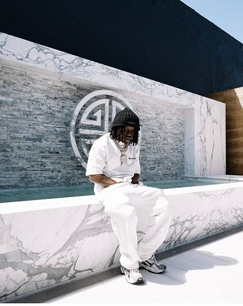 발렌시아가 BB 오버사이즈 프린트 반팔 티셔츠