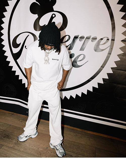 발렌시아가 BB 오버사이즈 프린트 반팔 티셔츠