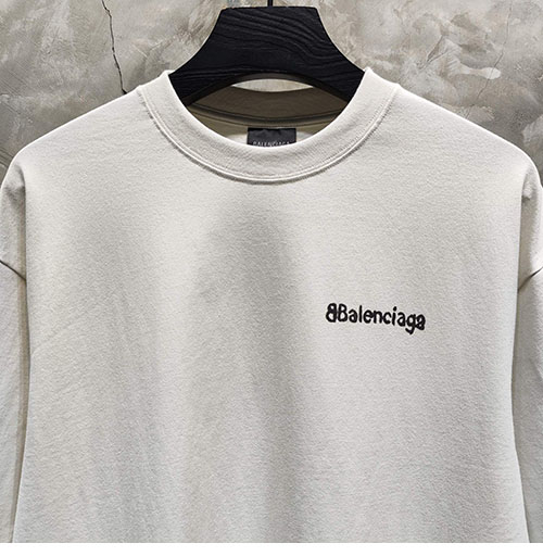 발렌시아가 BB 오버사이즈 프린트 반팔 티셔츠