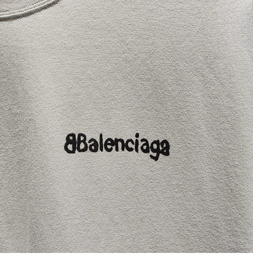 발렌시아가 BB 오버사이즈 프린트 반팔 티셔츠