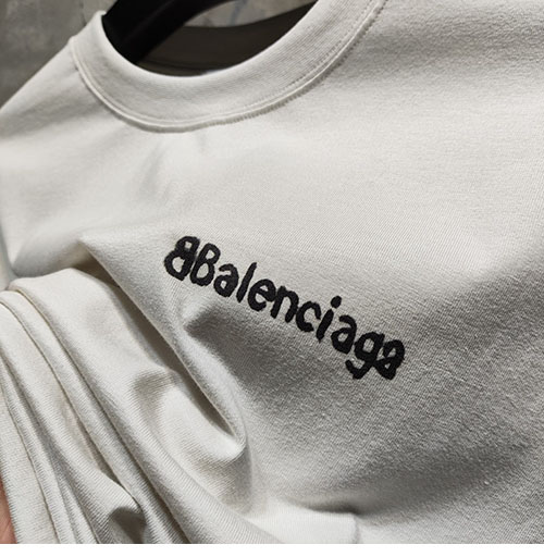 발렌시아가 BB 오버사이즈 프린트 반팔 티셔츠