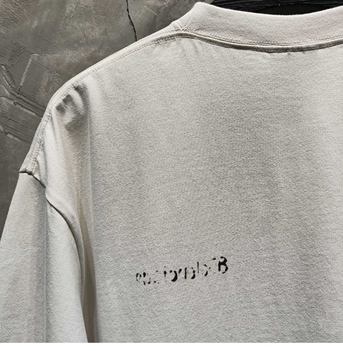 발렌시아가 BB 오버사이즈 프린트 반팔 티셔츠