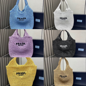 프라다 라피아 그물 네트 토드 숄더백 5145CM 6COLOR