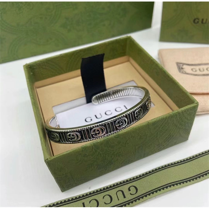 구찌 더블 G 실버 팔찌