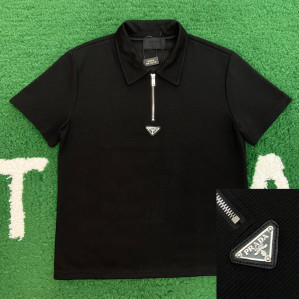 프라다 와플 스틸 와펜 반팔 폴로 카라 티셔츠 “2COLOR”