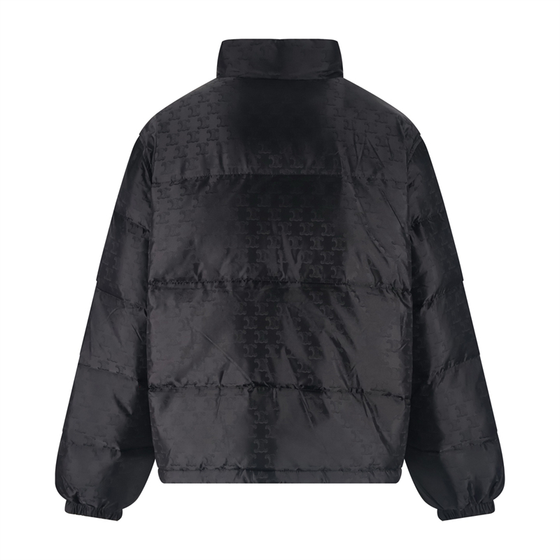 셀린느 트리옹프 모노그램 나일론 자카드 다운 패딩 자켓