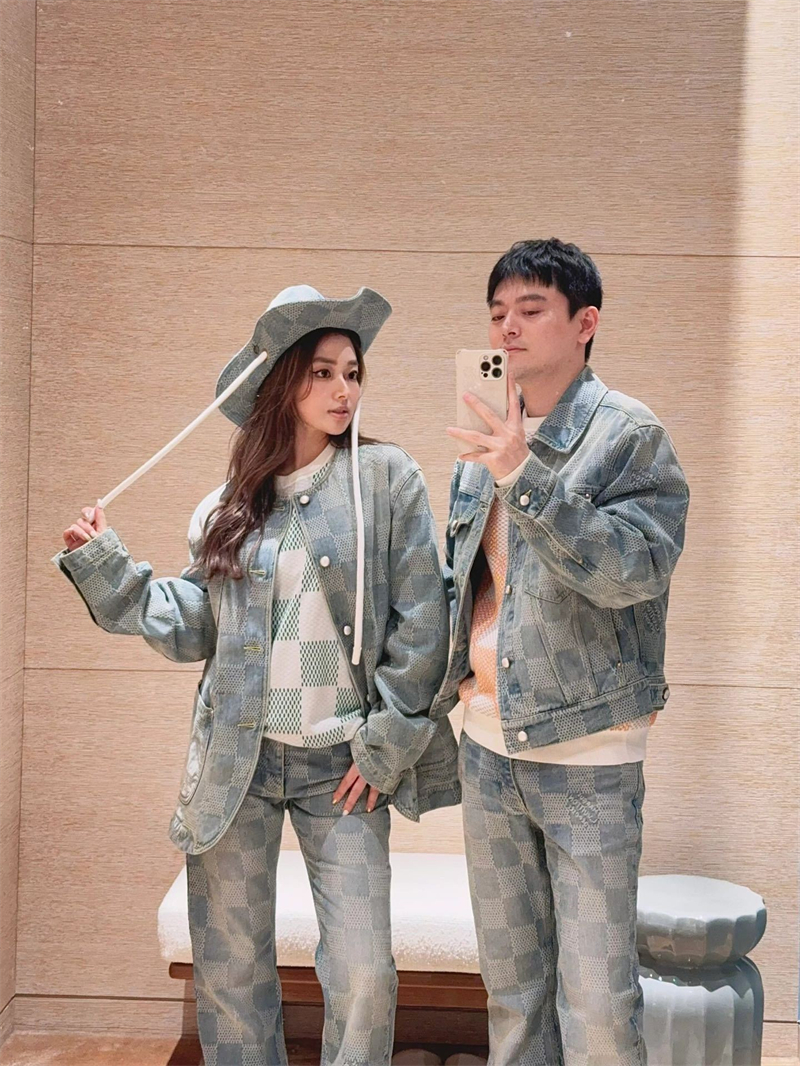 루이비통 다미에 데님 3D 시크 자켓