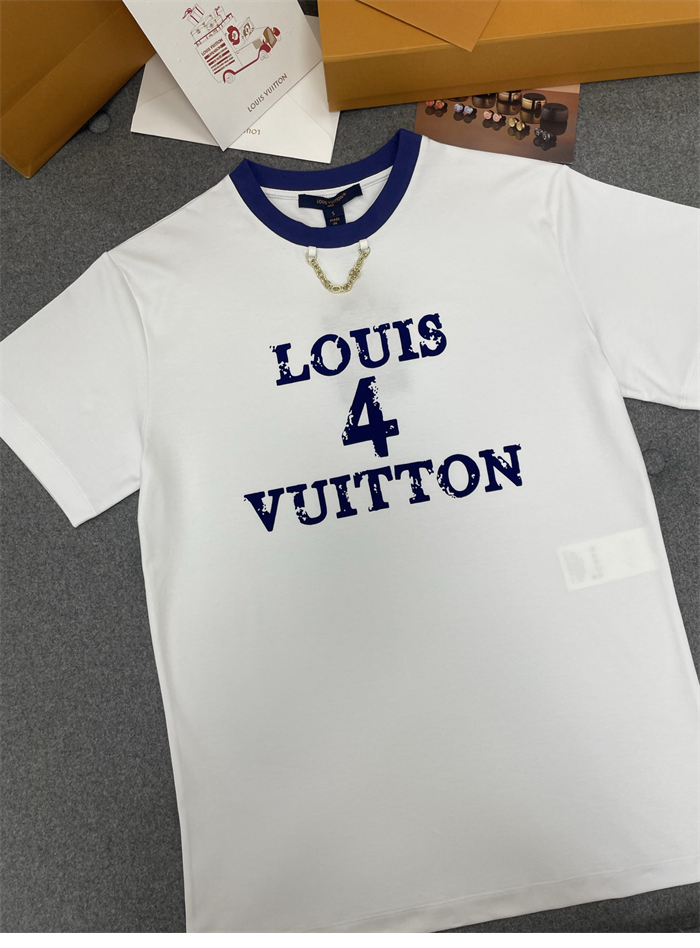 루이비통 Louis 4 Vuitton 크루넥 체인 반팔 티셔츠