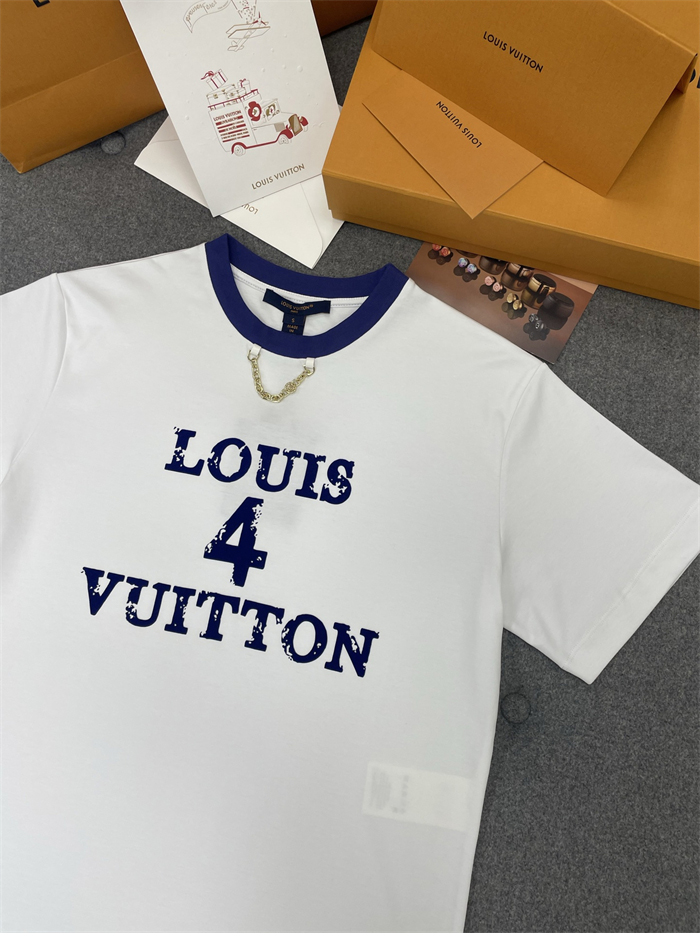루이비통 Louis 4 Vuitton 크루넥 체인 반팔 티셔츠