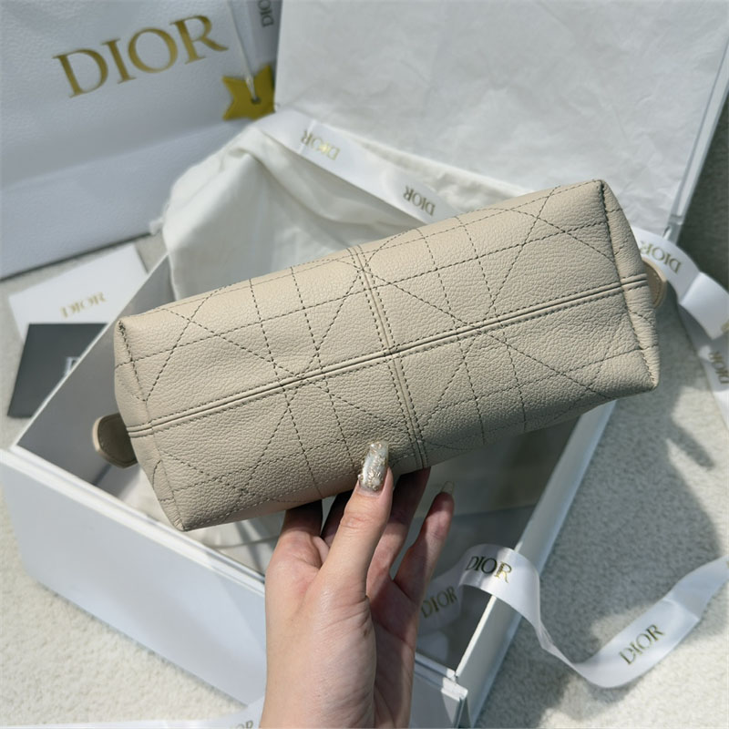 디올 보야주 스몰 백 파우더 베이지 매크로 까나쥬 그레인