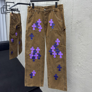 크롬하츠 멀티 크로스 카펜터 데님 팬츠