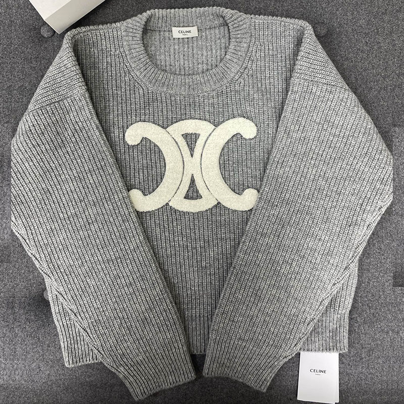 셀린느 르브드 울 크루넥 스웨터 （터보）