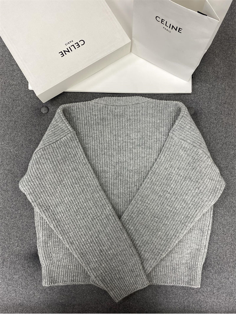 셀린느 르브드 울 크루넥 스웨터 （터보）