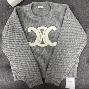 셀린느 르브드 울 크루넥 스웨터 （터보）