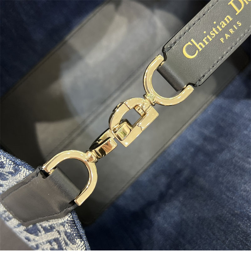 디올 뚜주흐 스몰 백 데님 오블리크