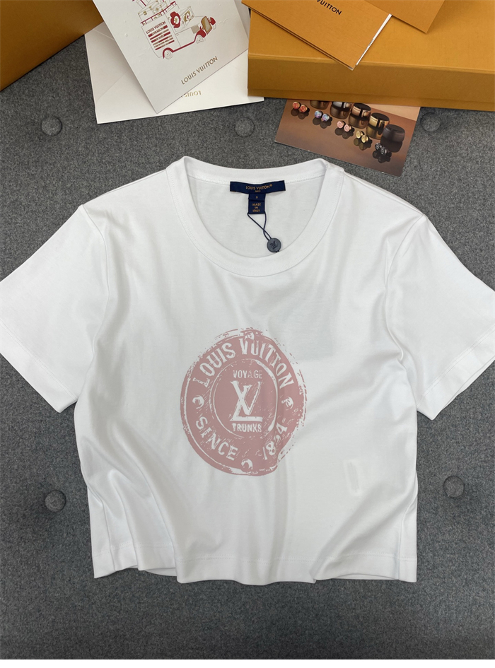 루이비통 LV 스템프 크롭 탑