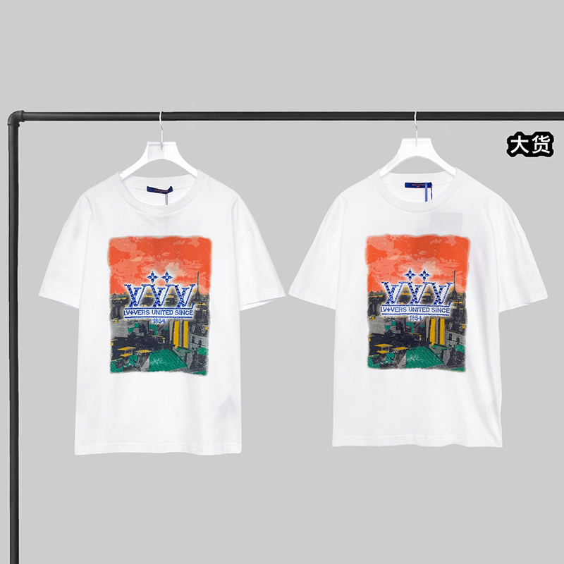 루이비통 LV Vers United 그래픽 반팔 티셔츠