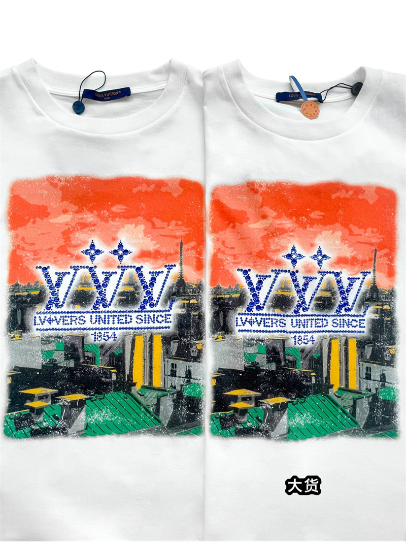 루이비통 LV Vers United 그래픽 반팔 티셔츠