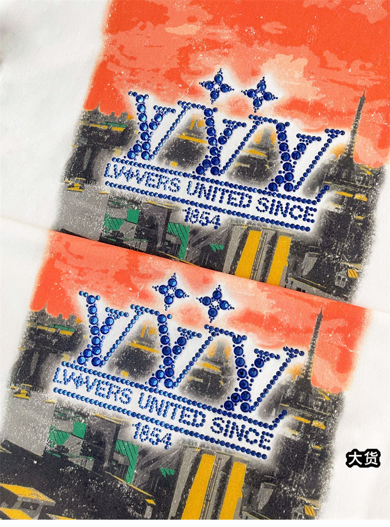 루이비통 LV Vers United 그래픽 반팔 티셔츠