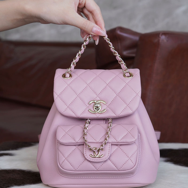 샤넬 24P 듀마 백팩 핑크