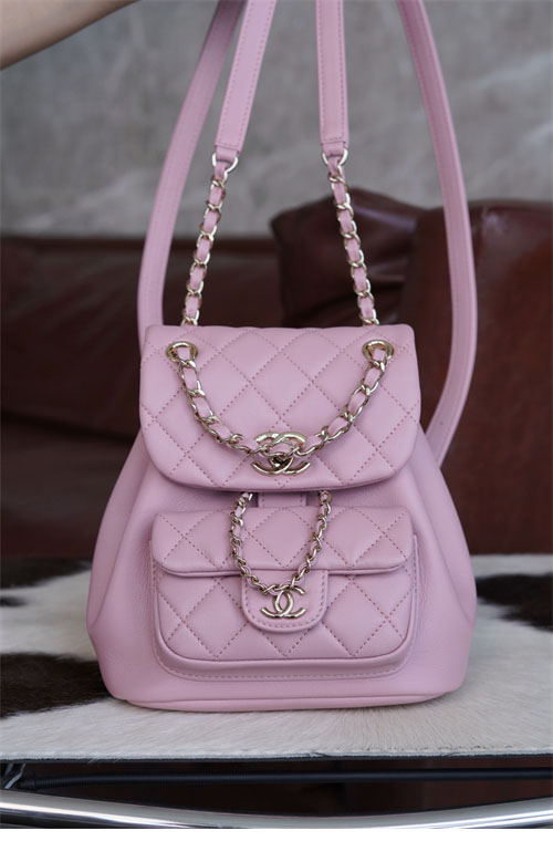 샤넬 24P 듀마 백팩 핑크