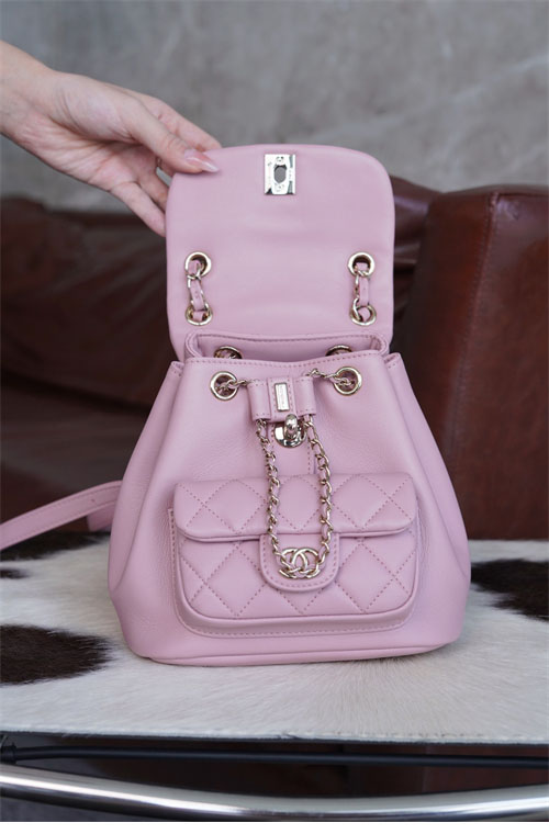 샤넬 24P 듀마 백팩 핑크