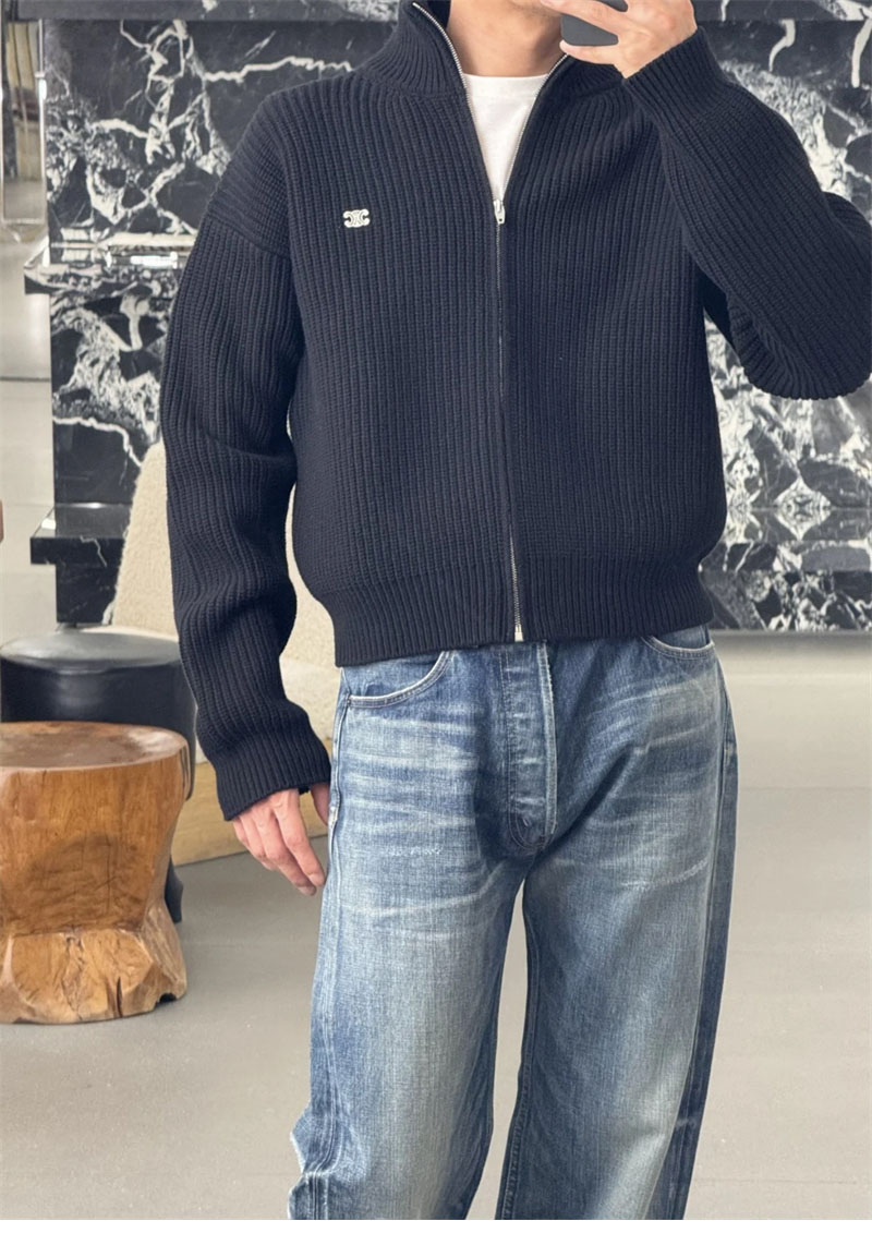 셀린느 트리옹프 트러커 스웨터