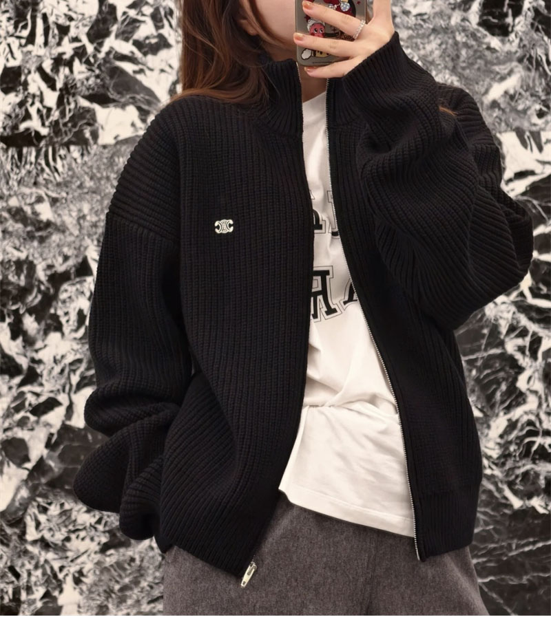 셀린느 트리옹프 트러커 스웨터