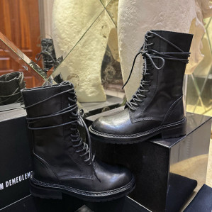 앤드뮐미스터 사이드 집업 레이스업 부츠