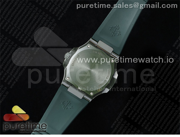 AMG공장 파텍필립 노틸러스 5711 그린풀세라믹 블루다이얼 그린러버스트랩 AET Nautilus 5711 Green Ceramic AMGF Best Edition Blue Dial on Green Rubber Strap MIYOTA 9015