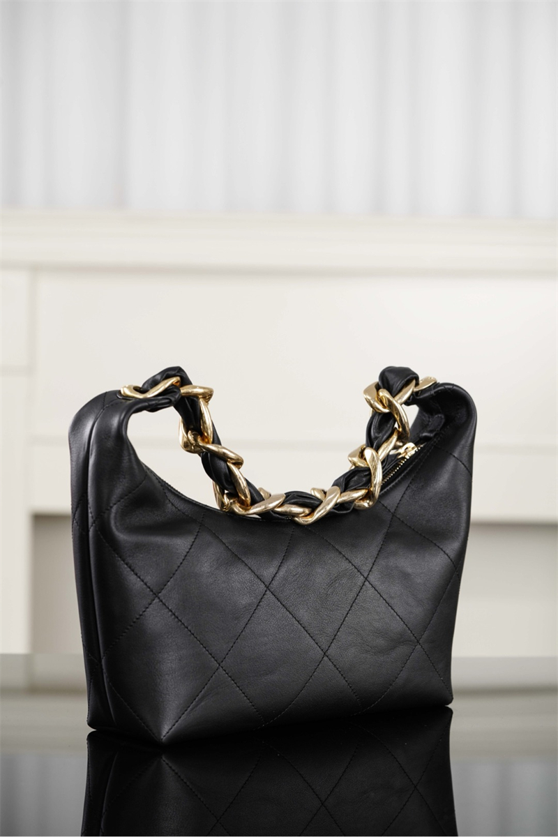 샤넬 25k 호보백 블랙 골드 메탈