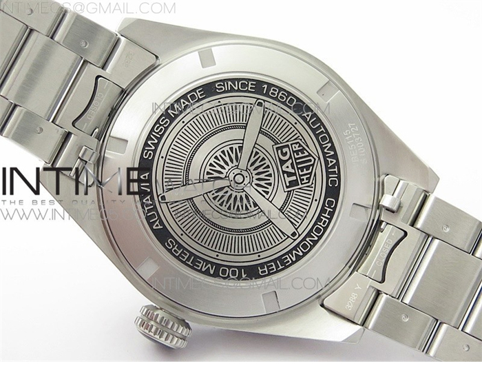 KOR공장 태그호이어 오타비아 그레이다이얼 Autavia WBE5116 42mm SS KOR 1_1 Best Edition Black Ceramic bezel Gray Dial on SS Bracelet SW200