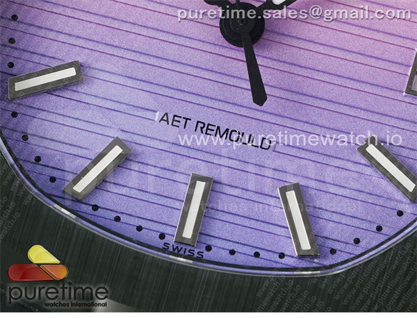 AMG공장 파텍필립 노틸러스 5711 그린풀세라믹 퍼플그라데이션다이얼 그린러버스트랩 AET Nautilus 5711 Green Ceramic AMGF Best Edition Purple_Pink Dial on Green Rubber Strap MIYOTA 9015