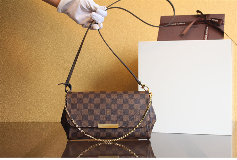 루이비통 페이보릿 크로스백 MM 다미에 캔버스 N41129